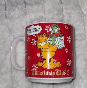 Vintage Garfield 1978 Christmas Mug